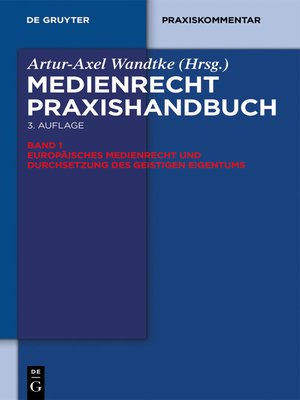 cover image of Europäisches Medienrecht und Durchsetzung des geistigen Eigentums